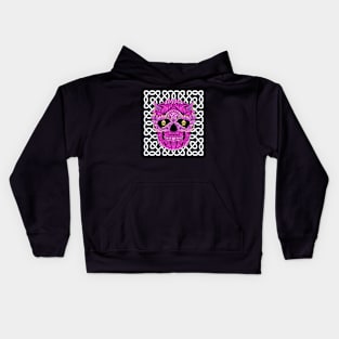 Skull Geometric Art Kids Hoodie